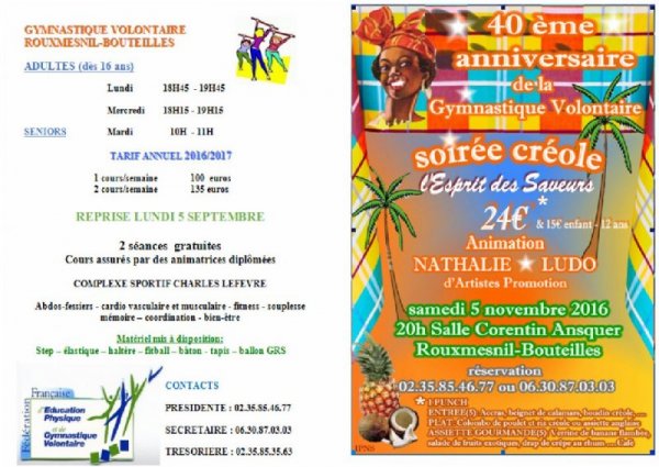 tarif gym et soirée