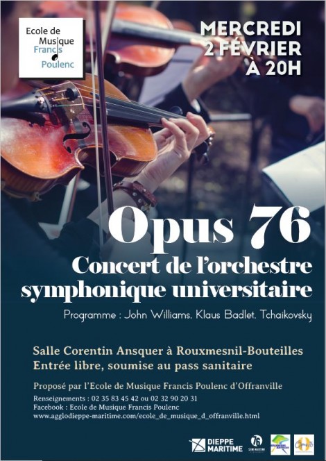 Concert symphonique salle Corentin Ansquer: entrée gratuite
