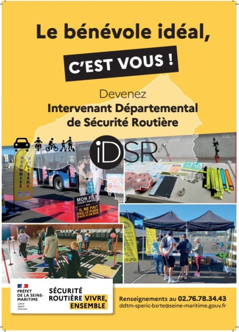 La sécurité routière de la Seine-Maritime recrute des bénévoles !