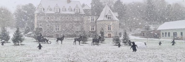 Rouxmesnil-Bouteilles sous la neige