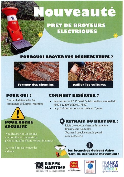 Prêt de broyeurs électriques