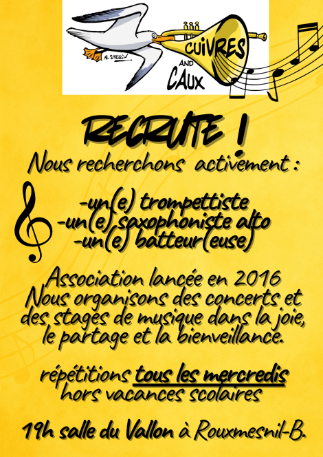 Cuivres’N Caux recrute