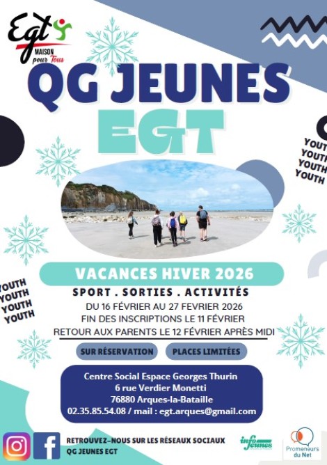 Programme QG jeunes de février