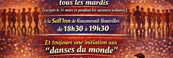 NOUVEAU : initiation danse en ligne par l&rsquo;association « Hémisphère »