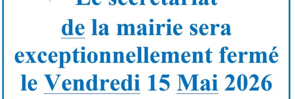 Fermeture de la Mairie