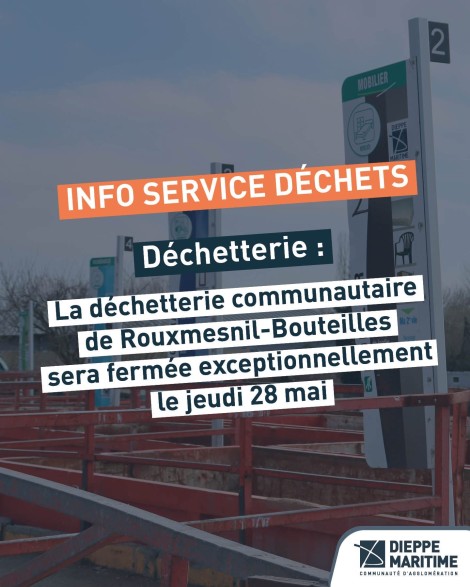 Fermeture exceptionnelle de la déchetterie