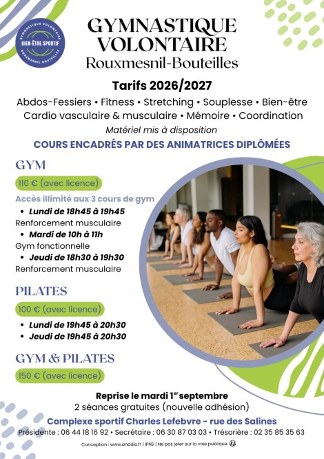 la gymnastique volontaire vous accueille à la rentrée
