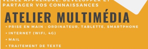 Inscription à l’Atelier Multimédia
