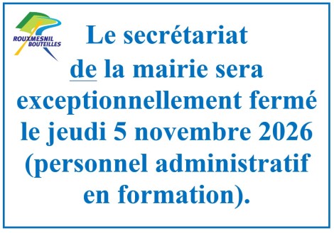 Fermeture Mairie – Le 05.11.2026